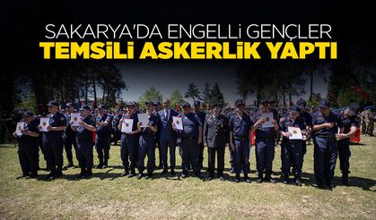 Sakarya'da Engelli Gençler Temsili Askerlik Yaptı