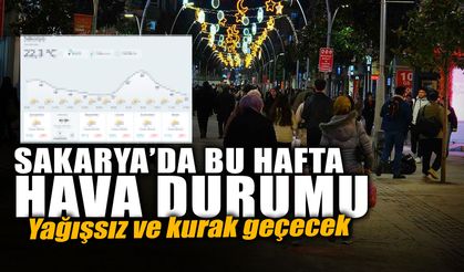 Sakarya'da Bu Hafta Hava Durumu