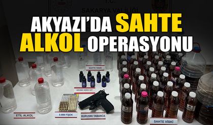 Akyazı’da Sahte Alkol Operasyonu!