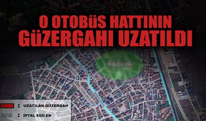 O Otobüs Hattının Güzergahı Uzatıldı