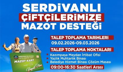 Serdivan’da Mazot Desteği İçin Son Çağrı: Başvurular Sona Eriyor