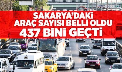 Sakarya'daki Araç Sayısı 450 Bine Yaklaştı!