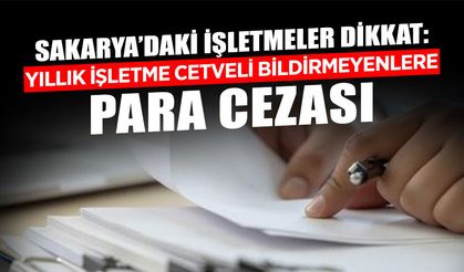 30 Nisan’a Kadar Bildirmeyen İşletmelere Para Cezası