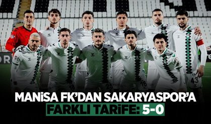Manisa FK’dan Sakaryaspor’a Farklı Tarife: 5-0