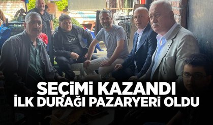 Seçimi Kazandı, İlk Durağı Pazaryeri Oldu