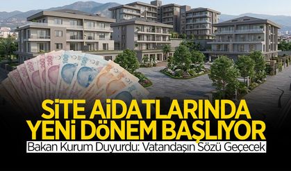Site Aidatlarında Yeni Dönem Başlıyor