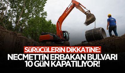 Necmettin Erbakan Bulvarı Tek Yönlü Trafiğe Kapatılıyor