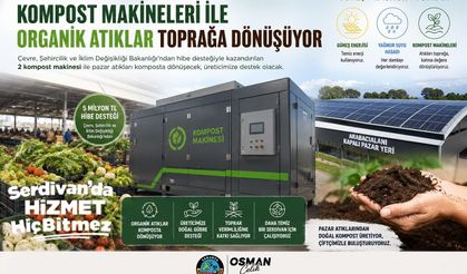 Serdivan'da Pazar Atıkları Organik Gübreye Dönüşecek