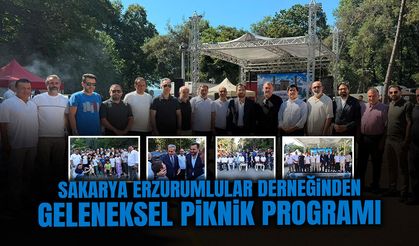 Sakarya Erzurumlular Derneğinden Geleneksel Piknik Programı