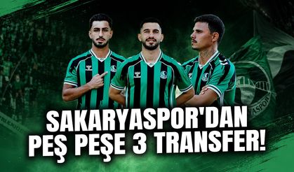 Sakaryaspor'dan Peş Peşe 3 Transfer Hamlesi