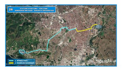 Büyükşehir’den 26 Numaralı Hatta Yeni Düzenleme: Kalkış Noktası Stadyum Oldu
