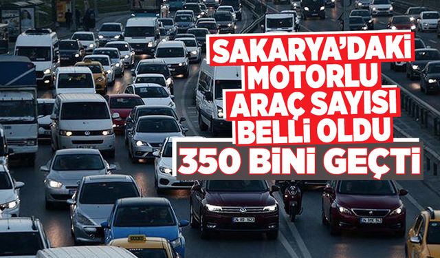 Sakarya'da Ekim Ayı Motorlu Araç Sayısı Belli Oldu!