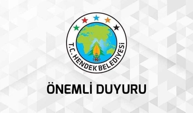 Hendek Belediyesi'nden Soruşturma Açıklaması