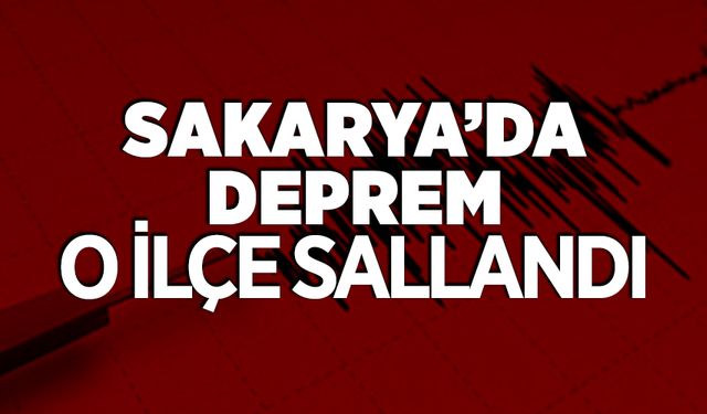 Sakarya'da Küçük Ölçekli Deprem!