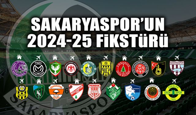 Sakaryaspor’un 2024-25 Fikstürü Belli Oldu!