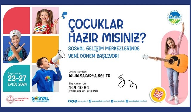 Büyükşehir SGM’ler 30 Branşla Yeni Döneme Başlıyor