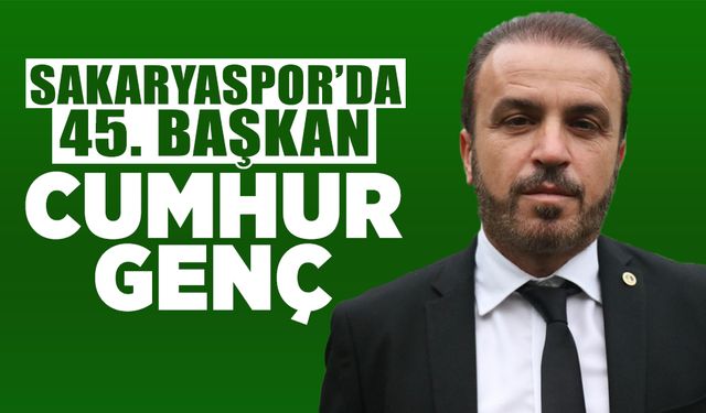 Sakaryaspor’da 45. Başkan: Cumhur Genç