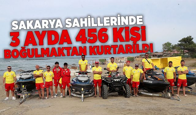 Sakarya Sahillerinde 3 Ayda 456 Kişi Boğulmaktan Kurtarıldı