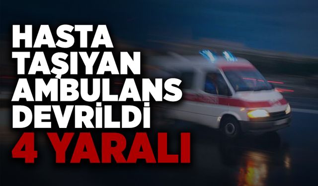 Adapazarı-Karasu Yolunda Ambulans Devrildi