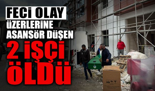 Sakarya'da Üzerine Asansör Düşen 2 İşçi...