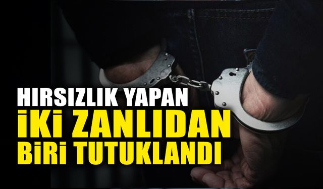 Hırsızlık Yapan İki Zanlıdan Biri Tutuklandı