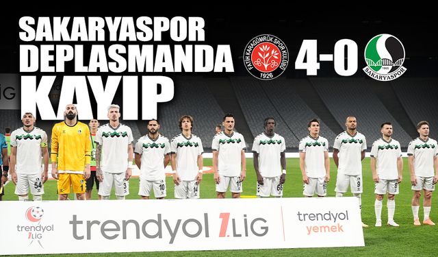 Sakaryaspor Deplasmanda Kayıp!