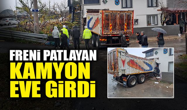 Freni Patlayan Kamyon Eve Girdi!