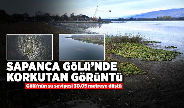 Sapanca Gölü'nün Su Seviyesi 30,05 Metreye Düştü