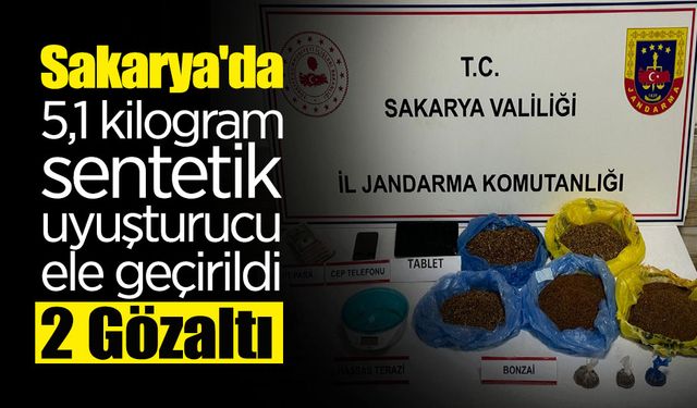 Sakarya'da Uyuşturucu Operasyonu: 5,1 Kilogram Sentetik Uyuşturucu Ele Geçirildi