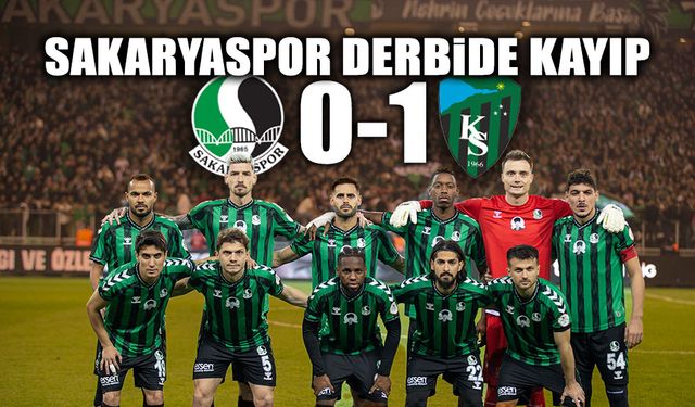 Sakaryaspor Marmara Derbisinde Kayıp: 0-1