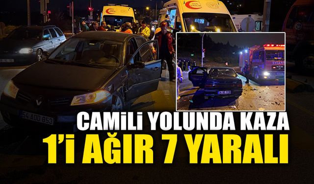 Camili Yolunda Kaza: 1'i Ağır 7 Yaralı