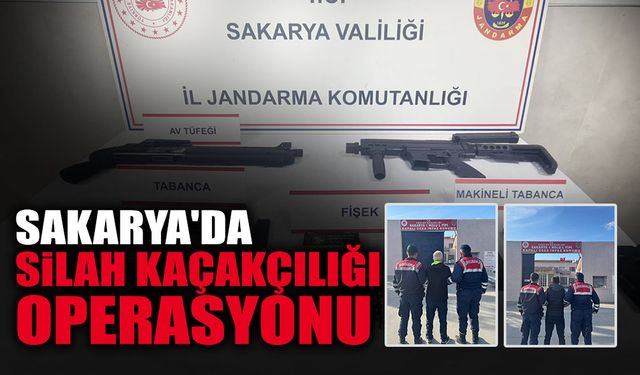 Sakarya'da Silah Kaçakçılığı Operasyonu