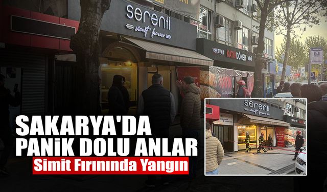 Panik Dolu Anlar: Simit Fırınında Yangın!