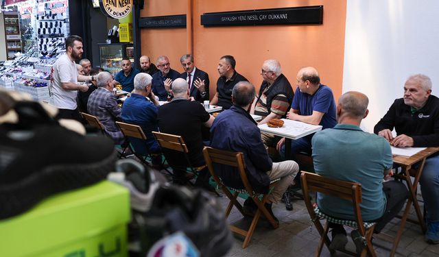 Başkan Yusuf Alemdar, Uzunçarşı’da Kunduracı Esnafıyla Buluştu