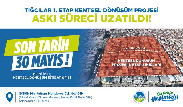 Kentsel Dönüşümde Askı Süreci Uzatıldı