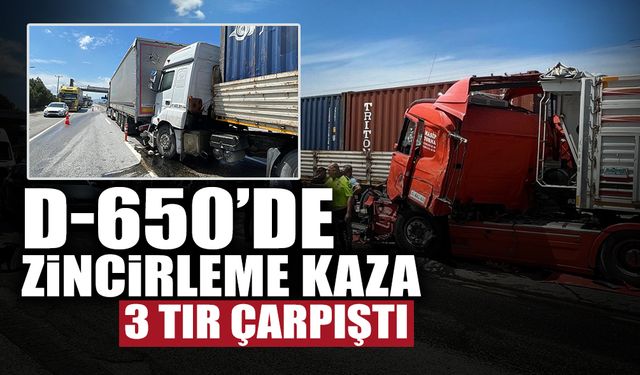 D-650’de Zincirleme Kaza!