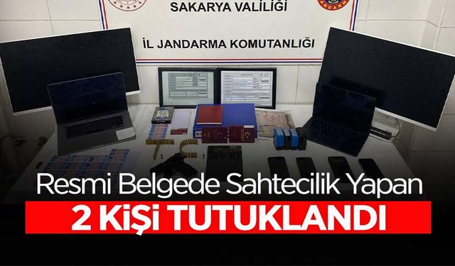 Resmi Belgede Sahtecilik Yapan 2 Kişi Tutuklandı