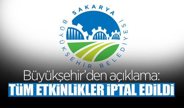 Tüm Etkinlikler İptal