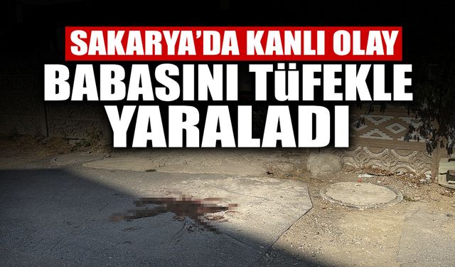Sakarya'da Kanlı Olay: Babasını Tüfekle Yaraladı