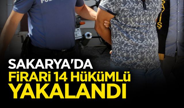 Sakarya'da Firari 14 Hükümlü Yakalandı