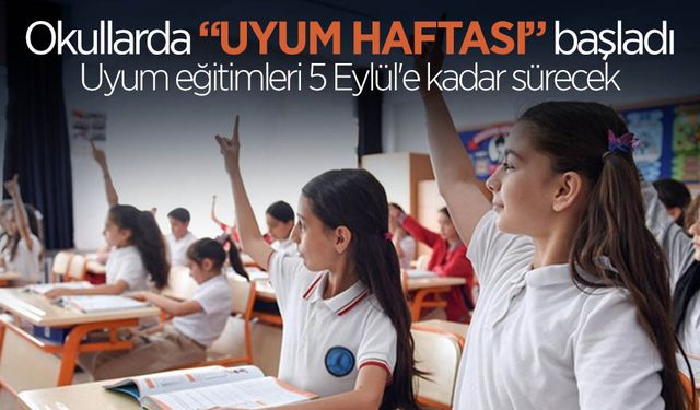 Okullarda Uyum Haftası Başladı