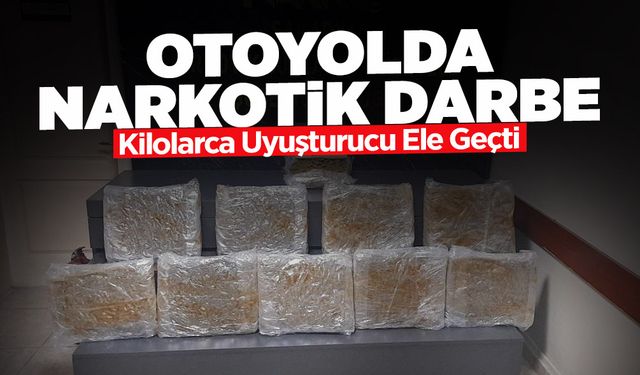 Otoyolda Narkotik Darbe: Kilolarca...