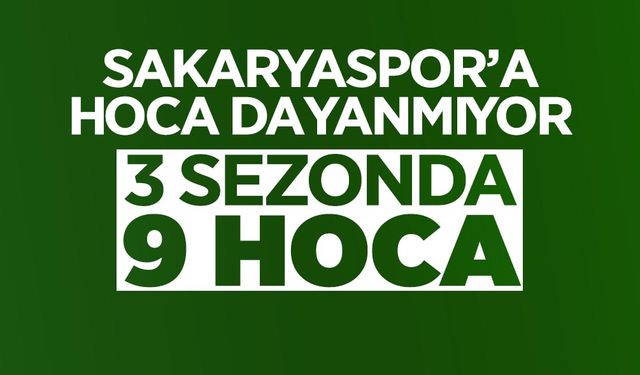 Sakaryaspor 3 sezonda 9 Teknik Direktör Değiştirdi