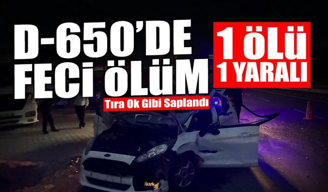 D-650’de Feci Ölüm: Tıra Ok Gibi Saplandı