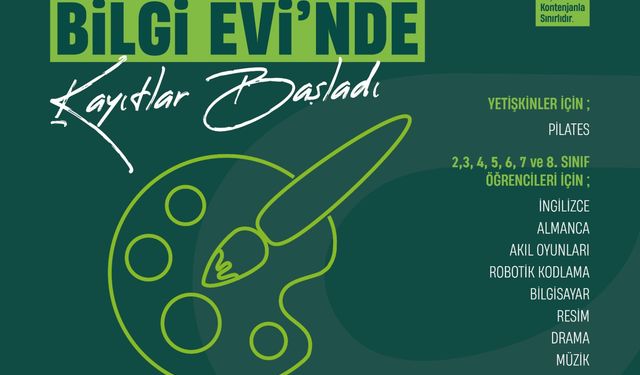 Bilgi ve Millet Evleri’nde Kurslar Başlıyor