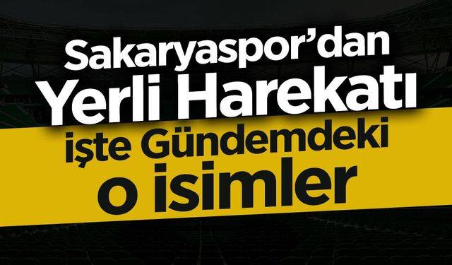 Sakaryaspor Transferde Gaza Bastı!