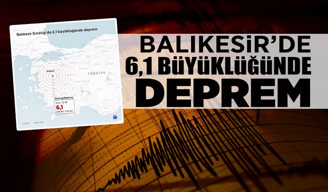 Balıkesir’de 6,1 Büyüklüğünde Deprem