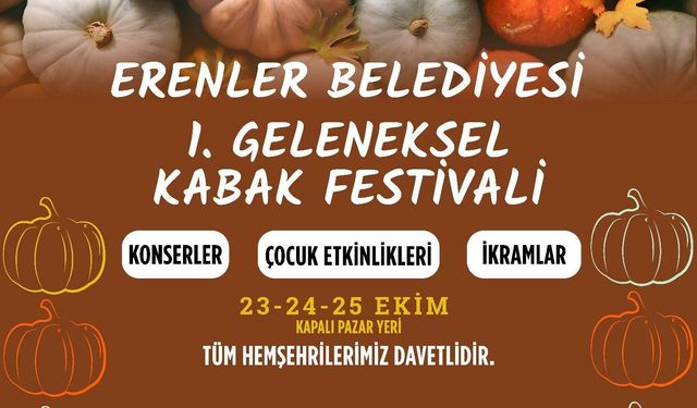 Başkan Şenol Dinç’ten Erenler Kabak Festivali'ne Davet