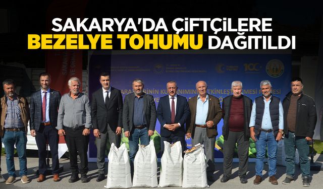 Sakarya'da Çiftçilere Bezelye Tohumu Dağıtıldı