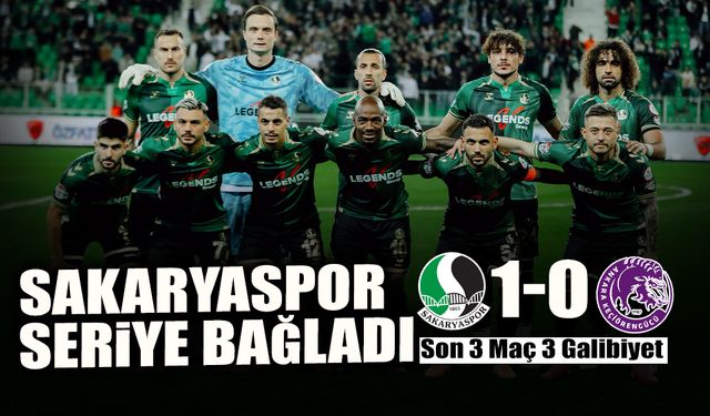 Sakaryaspor Seriye Bağladı: Son 3 Maç 3 Galibiyet